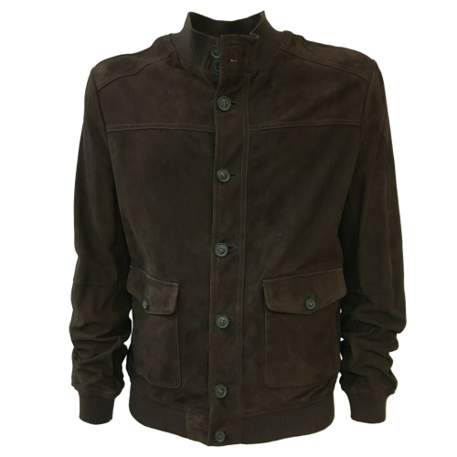 D'AMICO blue man jacket mod NEW AMAN DGU0255 100% leather