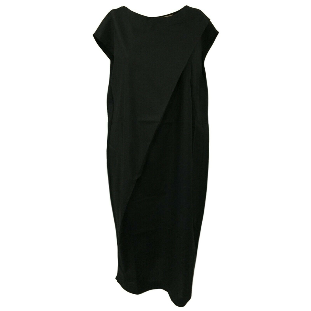HUMILITY 1949 women's dress black without sleeve jersey + fabric mod HA8025 MADE IN ITALY HUMILITY 1949 women's dress black without sleeve jersey + fabric mod HA8025 MADE IN ITALY