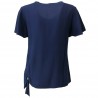 LA FEE MARABOUTEE t-shirt donna bimateriale modal cotone FB7580 MADE IN ITALY