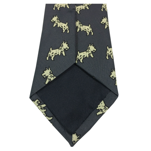 DRAKE'S LONDON man tie lined bluette little man polo MADE IN ENGLAND