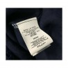 LA FEE MARABOUTEE blusa donna blu con pizzo art FB7545 100% lino MADE IN ITALY