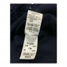 LA FEE MARABOUTEE blusa donna blu con pizzo art FB7545 100% lino MADE IN ITALY