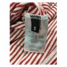 ASPESI t-shirt donna rigata bianco/rosso 58% lino MADE IN ITALY