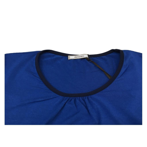 ELENA MIRÒ t-shirt donna girocollo bluette con righe blu/bianco/rosso manica 3/4
