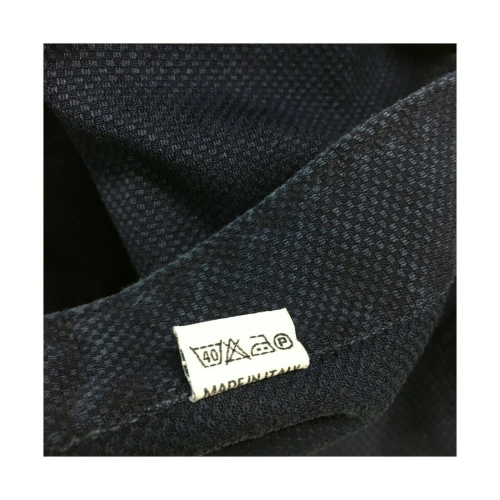 BORRIELLO NAPOLI man shirt 100% cotton blue art 8097 MADE IN ITALY