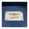 BORRIELLO NAPOLI camicia uomo denim operato art 8191-1 100% cotone MADE IN ITALY