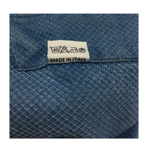 BORRIELLO NAPOLI man shirt 100% cotton denim art 8191-1 MADE IN ITALY