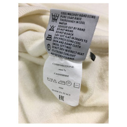 FERRANTE maglia uomo girocollo 001 panna TODD & DUNCAN G33101 Tg. 60