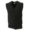 GRP gilet uomo grigio/moro fantasia 100% lana MADE IN ITALY