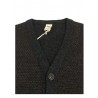 GRP men vest gray/brown 100% wool MADE IN ITALY