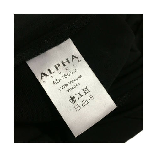 ALPHA STUDIO women's dress black art AD1505O 100% viscose