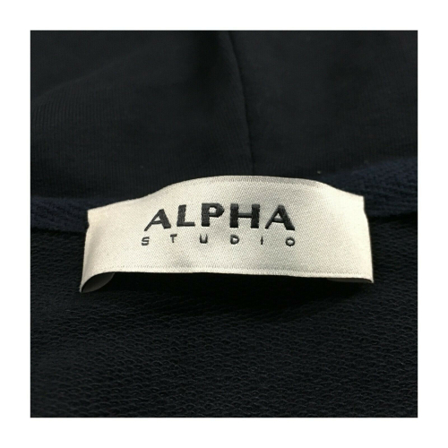 ALPHA STUDIO women's sweater blue art AD-1712N 95% cotton 5% elastane MADE IN ITALY