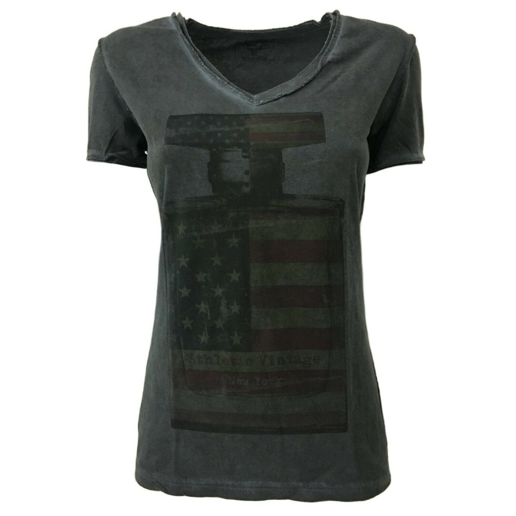 ATHLETIC VINTAGE NEW YORK t-shirt woman short sleeves 100% Cotton MADE IN ITALY ATHLETIC VINTAGE NEW YORK t-shirt woman short sleeves 100% Cotton MADE IN ITALY
