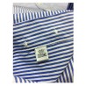 BRANCACCIO blue / white button-down man shirt NICOLA GOLD with pocket