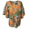 LA FEE MARABOUTEE blusa donna arancio art FB7293 100% poliestere MADE IN ITALY
