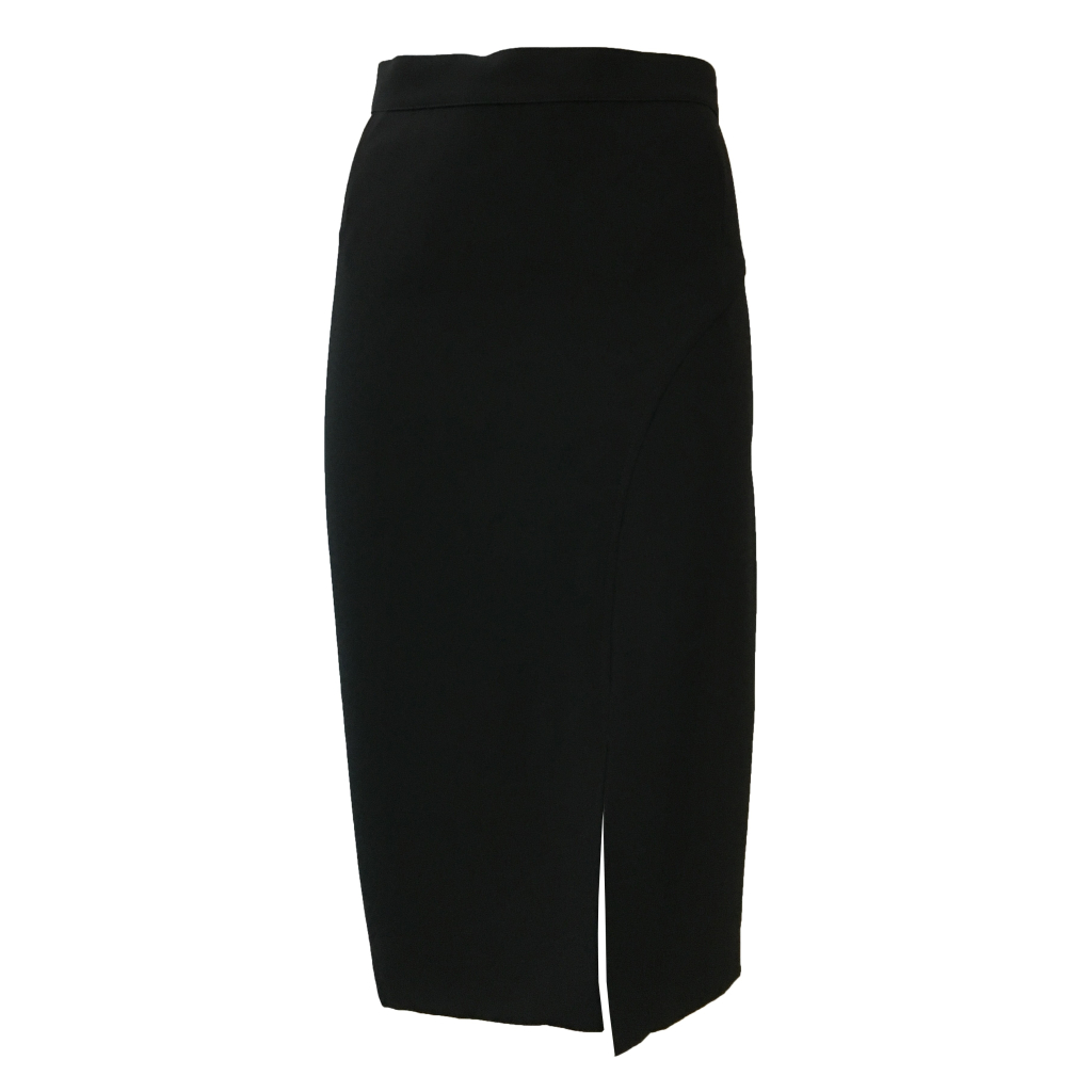 PERSONA by Marina Rinaldi woman skirt black mod VALDOR 100% polyester MADE IN ITALY