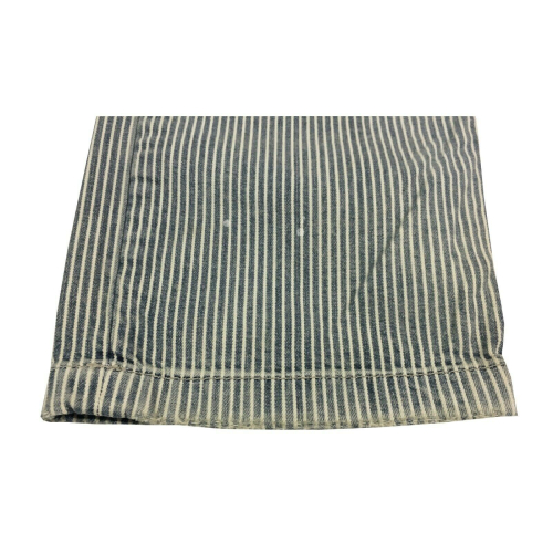 Pantaloni Uomo REDS a righe stile used particolari dipinti 100% cotone, MADE IN ITALY