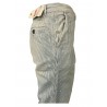 Pantaloni Uomo REDS a righe stile used particolari dipinti 100% cotone, MADE IN ITALY