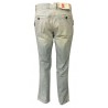 Pantaloni Uomo REDS a righe stile used particolari dipinti 100% cotone, MADE IN ITALY