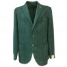 L.B.M 1911 giacca uomo sfoderata quadri verde 60% cotone 40% lino