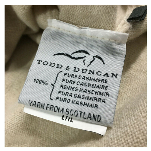 FERRANTE maglia uomo girocollo 001 panna TODD & DUNCAN G33101 Tg. 60