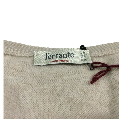 FERRANTE maglia uomo girocollo 001 panna TODD & DUNCAN G33101 Tg. 60