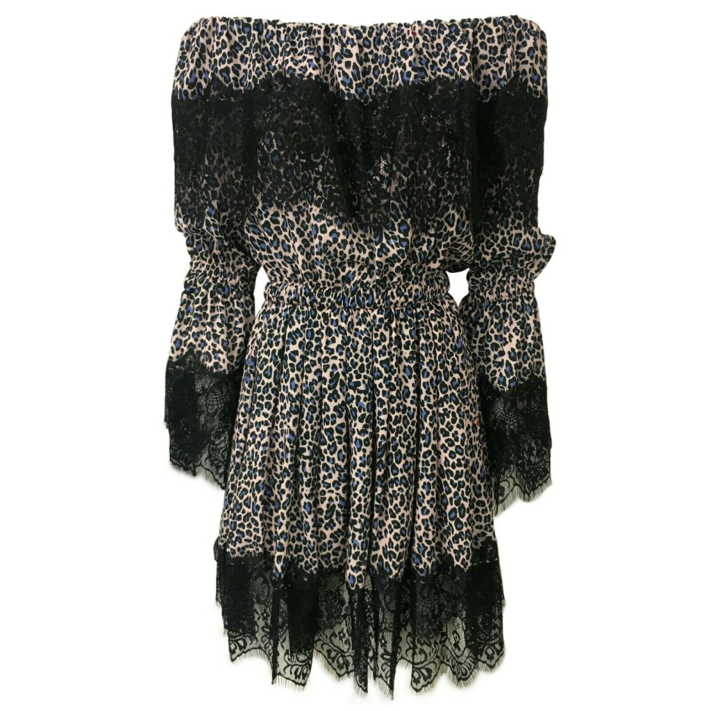 IL THE DELLE 5 woman dress dappled with lace art DORIS35 ST MADE IN ITALY IL THE DELLE 5 woman dress dappled with lace art DORIS35 ST MADE IN ITALY