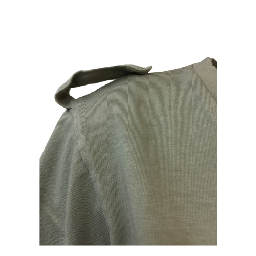 LA FEE MARABOUTEE t-shirt donna kaki con manica corta e spalline mod FA3473 100% cotone MADE IN ITALY