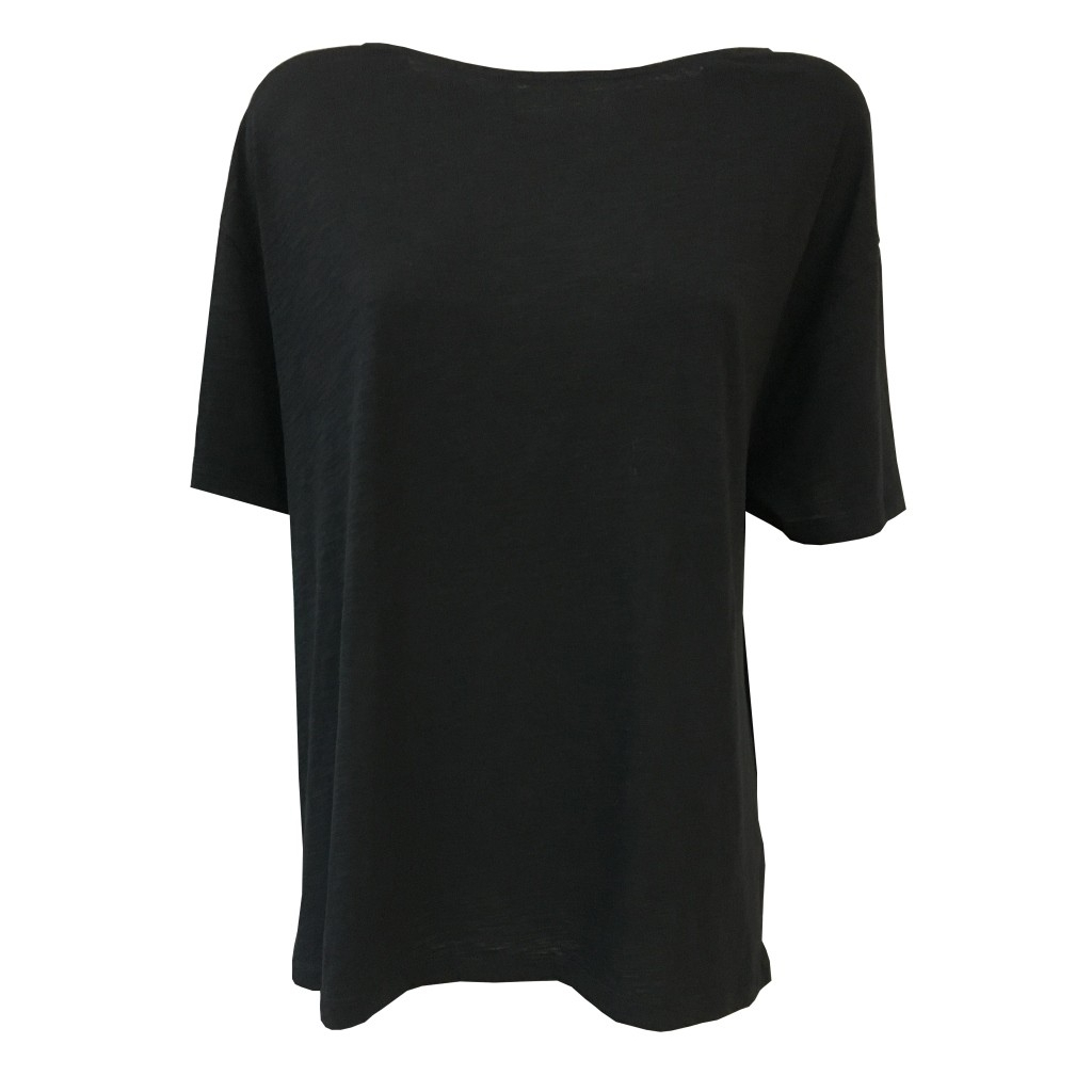 LA FEE MARABOUTEE woman t-shirt black over 100% cotton mod FA7724
