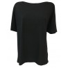 LA FEE MARABOUTEE woman t-shirt black over 100% cotton mod FA7724