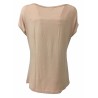 T-shirt Donna maniche corte LA FEE MARABOUTEE in tessuto + jersey modello W7367