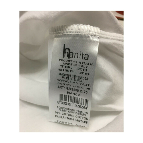 HANITA woman T-shirt over white art M1909.2475 MADE ITALY