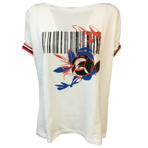 HANITA woman T-shirt over white art M1909.2475 MADE ITALY