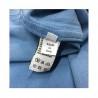 DELLA CIANA polo uomo manica lunga con taschino mod 43370L Blu Emporio 100% cotone MADE IN ITALY