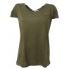 LA FEE MARABOUTEE woman t-shirt kaki 100% linen mod FA3122