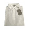 GIRELLI BRUNI polo sleeved white mod G826PC GIZA 30/1 MADE IN ITA