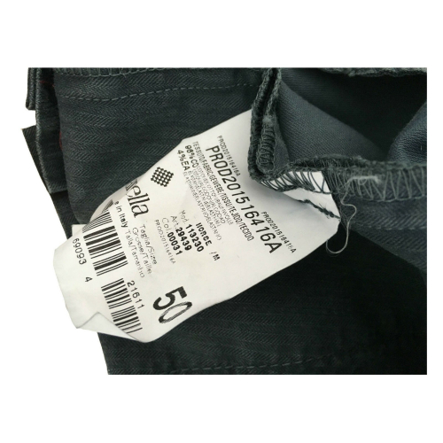 ZANELLA pantalone uomo colore moro vestibilita' slim mod HORSE/M 96% cotone 4% elastan