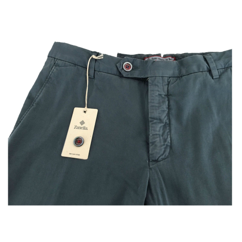 ZANELLA pantalone uomo colore moro vestibilita' slim mod HORSE/M 96% cotone 4% elastan