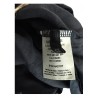 HUMILITY 1949 pantalone donna largo gamba cm 33 bordeaux lavato vita alta