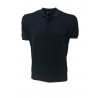 FERRANTE polo uomo mezza manica con bordo tortora 100% cotone MADE IN ITALY