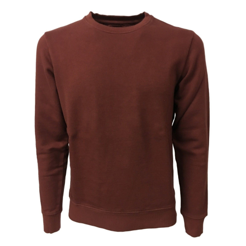BKØ felpa uomo garzata verde militare 100% cotone mod SU17010 MADE IN ITALY