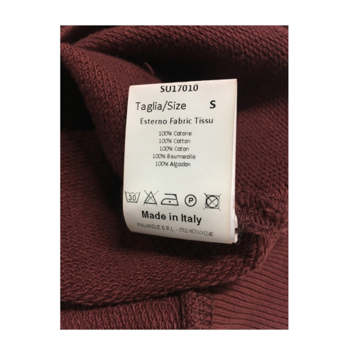 BKØ felpa uomo garzata verde militare 100% cotone mod SU17010 MADE IN ITALY