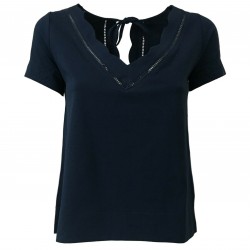 ALPHA STUDIO women's t-shirt blue art AD-1410A 95% cotton 5% elastan