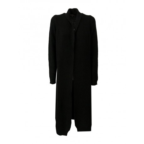 LA FEE MARABOUTE cardigan women long black / black lurex 65% Acrylic 35% Polyamide