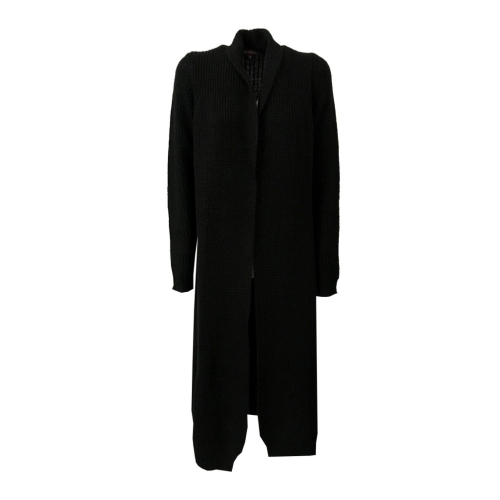 LA FEE MARABOUTE cardigan women long black / black lurex 65% Acrylic 35% Polyamide