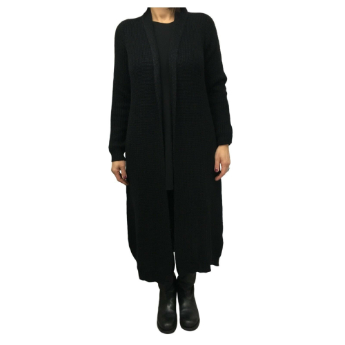 LA FEE MARABOUTE cardigan women long black / black lurex 65% Acrylic 35% Polyamide