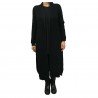 LA FEE MARABOUTE cardigan donna lungo nero/lurex nero 65% acrilico 35% poliammide