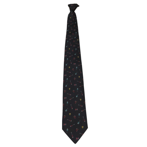 DRAKE'S LONDON Tie Man lined, 8 cm wide, Anthracite pattern MADE IN ENGLAND
