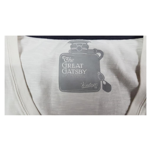 VINTAGE 55 serie THE GREAT GATSBY t-shirt donna panna slim mezza manica