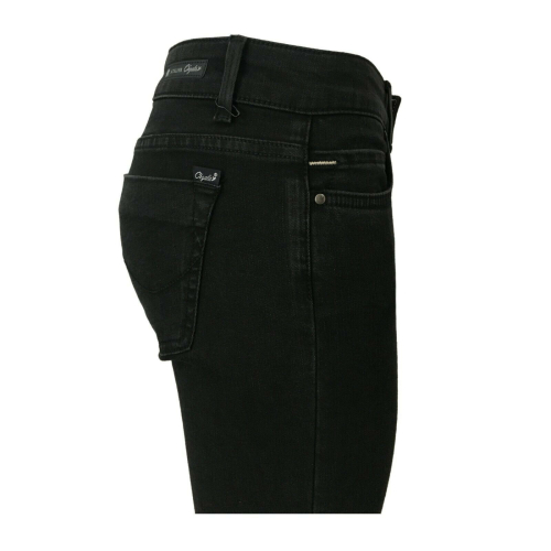 CIGALA'S ATELIER women's jeans black regular waist mod 16-117H STRAIGHT var 1Y MADE IN ITALY